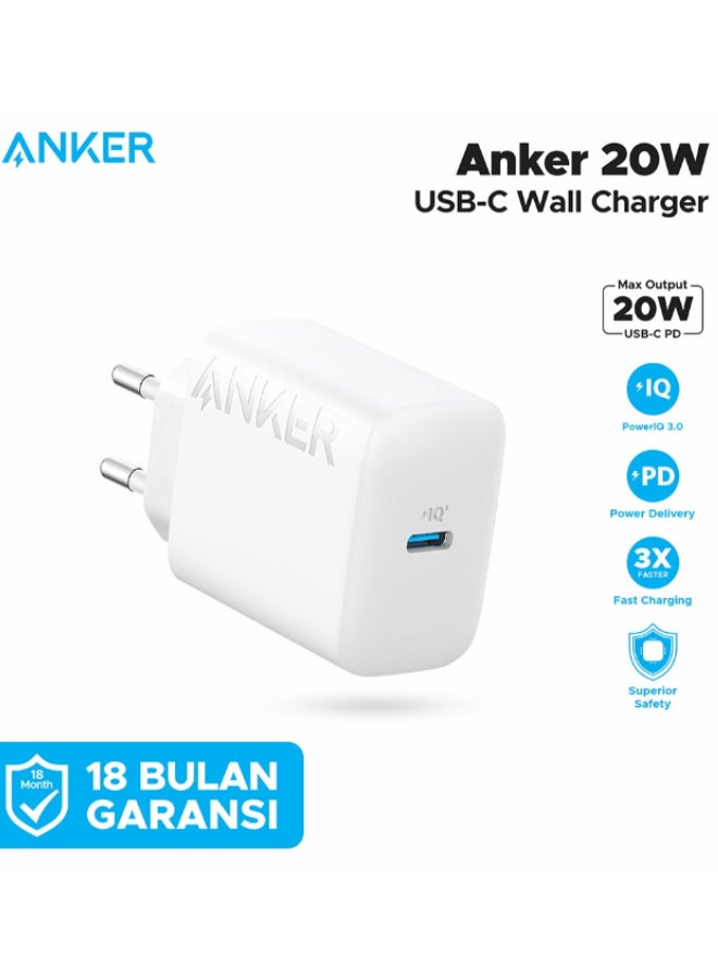 Anker USB C Charger 20W, PIQ 3.0 Durable Compact Fast Charger, for iPhone 13/13 Mini/13 Pro/12, iPhone 14,iPhone 14 Pro Galaxy, Pixel 4/3, iPad/iPad mini - Image 2